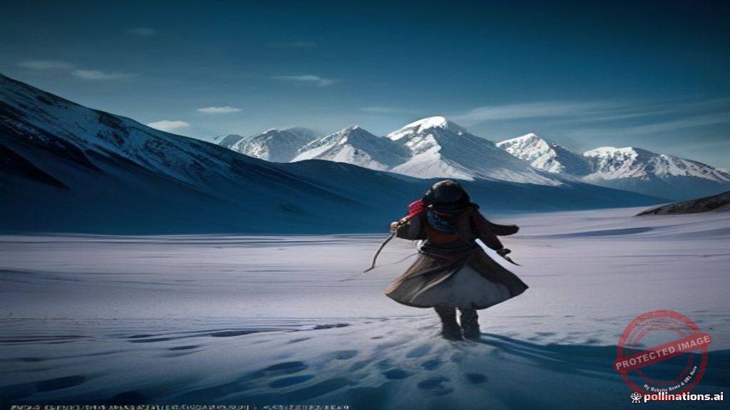 Create a cinematic, ultra-realistic featured image for a professional blog article. TOPIC: history of ladakh BLOG TITLE: The High-Altitude Empire: A History of the Kings of Ladakh VISUAL STYLE: Modern